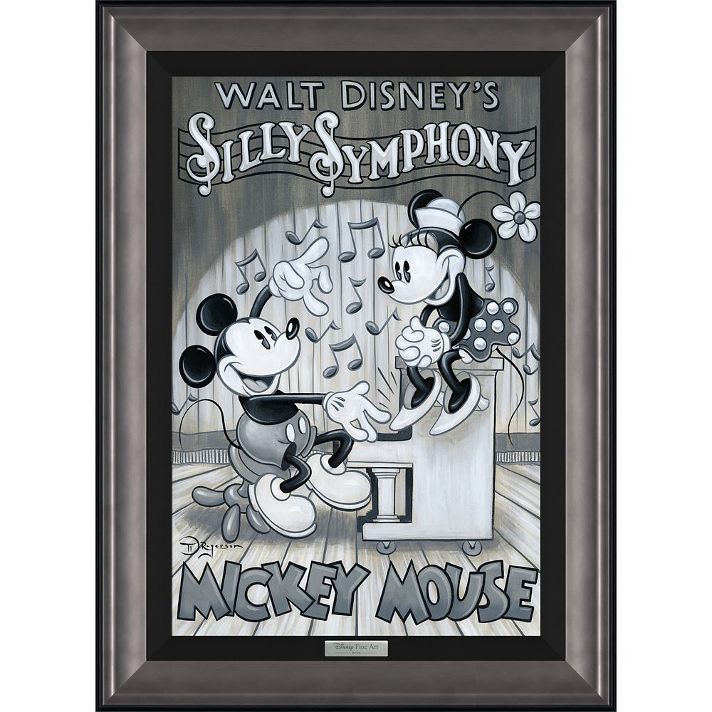 ڼ󤻡 ǥˡ Disney US ߥåޥ ߥå ߥˡޥ ߥˡ  ƥ㡼  ߥ塼å Х ե졼դ դ [¹͢] Mickey and Minnie Mouse ''Music by Mickey'' Tim Rogerson Framed Canvas Artwork ? L