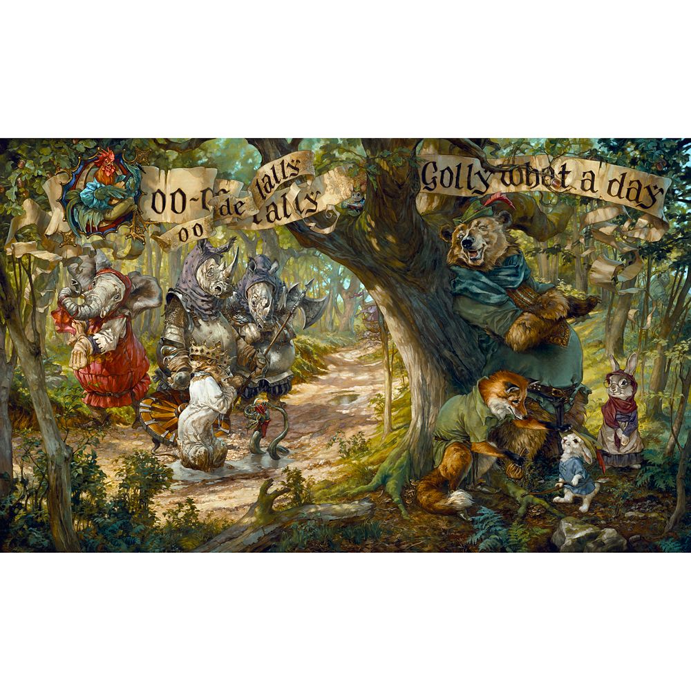 【取寄せ】 ディズニー Disney US公式商品 ロビンフッド 限定版 限定 キャンバス [並行輸入品] Robin Hood ''Oo-De-Lally'' by Heather Edwards Hand-Signed & Numbered Canvas Artwork ? Limited Edition グッズ ストア プレゼント ギフト クリスマス 誕生日 人気