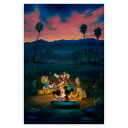 【取寄せ】 ディズニー Disney US公式商品 ミッキーマウス ミッキー サイン 絵画 絵 アート ジクリー ジークレー ジクリー版画 インテリア 装飾 限定版 標識 標示 限定 [並行輸入品] Mickey Mouse and Friends ''Campfire Sing-Along'' Signed Giclee by Rob Kaz ? Limited