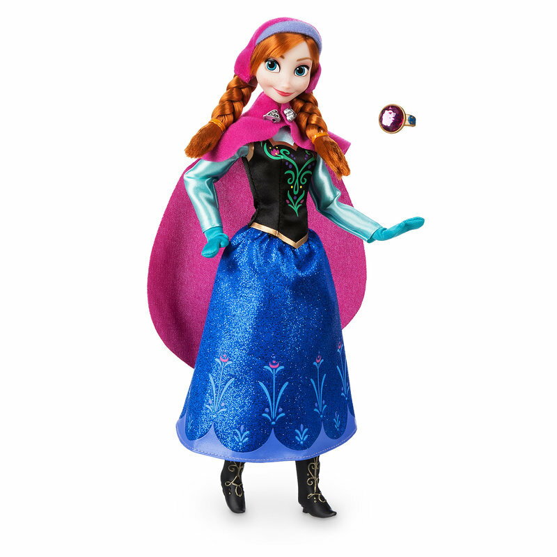 【1-2日以内に発送】【訳あり：ダメージ品】 ディズニー Disney US公式商品 アナと雪の女王 アナ雪 アナ プリンセス クラシックドール 人形 指輪付き 指輪 リング おもちゃ フィギュア [並行輸入品] Anna Classic Doll with Ring - Frozen 11 1/2''