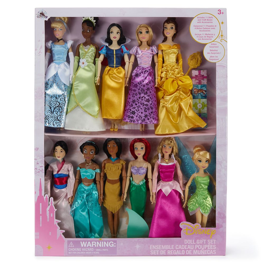 Rakuten - 【取寄せ】 ディズニー Disney US公式商品 ディズニークラシック ギフトセット クラシックドール 人形 ドール フィギュア おもちゃ セット 25cm コレクション [並行輸入品] Disney Classic Doll Collection Gift Set ? 10'' to 11 1/2'' グッズ ストア プレゼント ギ