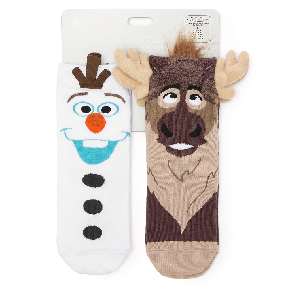 Rakuten - 【取寄せ】 ディズニー Disney US公式商品 アナと雪の女王 アナ雪 プリンセス オラフ アナ スヴェン トナカイ エルサ 子供 キッズ 女の子 男の子 靴下セット ソックス 服 セット 靴下 下着 [並行輸入品] Olaf and Sven Sock Set for Kids ? Frozen グッズ ストア プレ