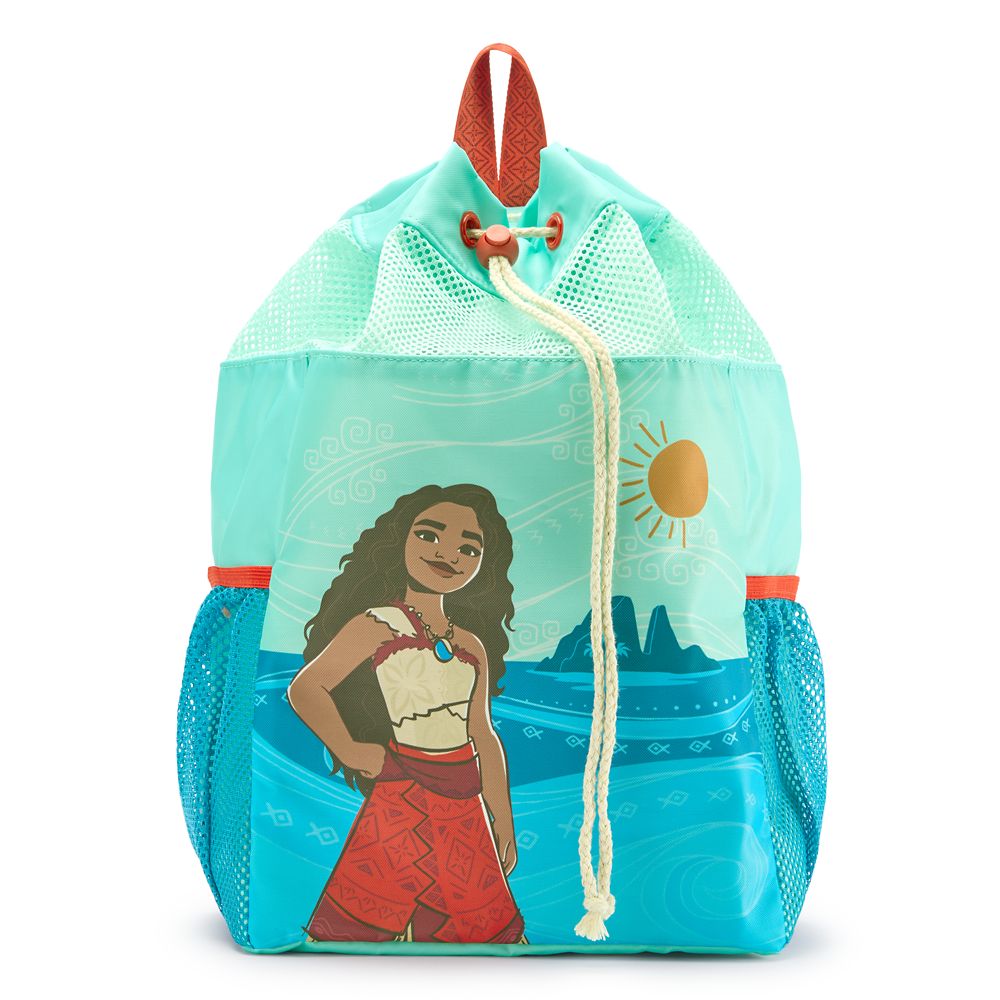 【取寄せ】 ディズニー Disney US公式商品 モアナと伝説の海 モアナ ワイアリキ 水着 リュックサック バックパック バッグ 鞄 かばん 並行輸入品 Moana Drawstring Swim Backpack グッズ ストア プレゼント ギフト 誕生日 人気