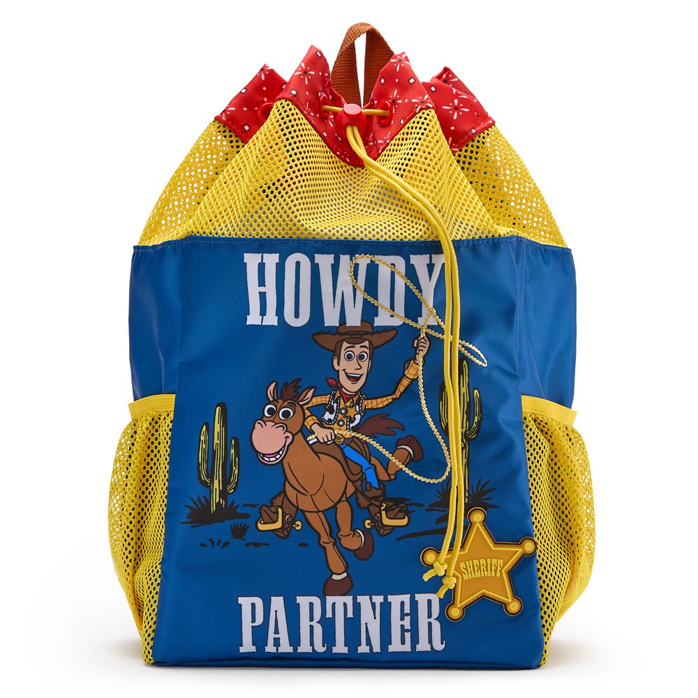 【取寄せ】 ディズニー Disney US公式商品 トイストーリー ウッディ カウボーイ おもちゃ 玩具 トイ 水着 リュックサック バックパック バッグ 鞄 かばん 並行輸入品 Woody Drawstring Swim Backpack Toy Story グッズ ストア プレゼント ギフト 誕生日 人気