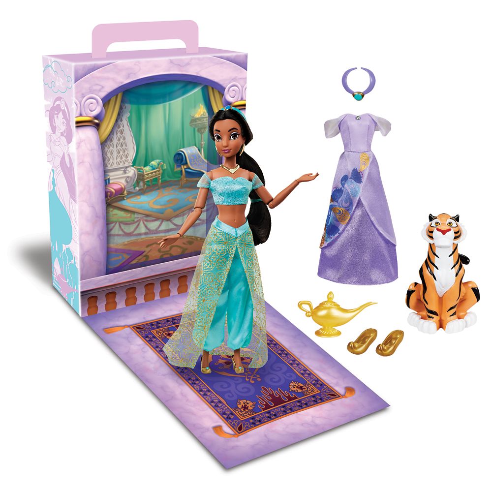 [주문] 디즈니 Disney US 공식 상품 알라딘 재스민 프린세스 인형 인형 피규어 장난감 27.5cm [병행 수입품] Jasmine Disney Story Doll ? Aladdin ?