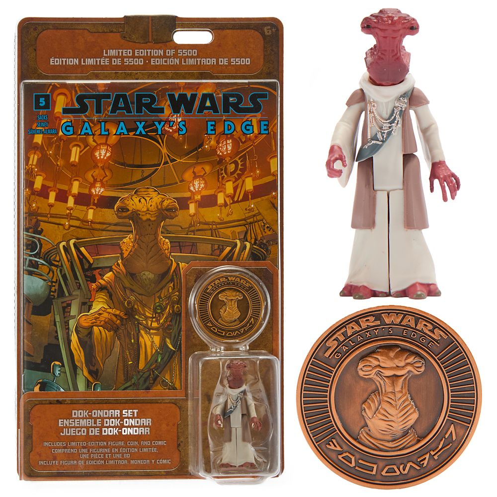 【取寄せ】 ディズニー Disney US公式商品 スターウォーズ ギャラクシーエッジ 限定版 アクションフィギュア 模型 おもちゃ 人形 セット 限定 コイン 本 洋書 [並行輸入品] Dok-Ondar Action Figure， Comic Book and Coin Set Star Wars: Galaxy's Edge Limited Edit
