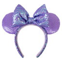 【取寄せ】 ディズニー Disney US公式商品 ミニーマウス ミニー ヘッドバンド ヘアアクセサリー イヤーヘッドバンド アクセサリー バンド ラベンダー スパンコール 大人用 大人 [並行輸入品] Minnie Mouse Sequin Ear Headband for Adults ? Lavender グッズ ストア プレゼ