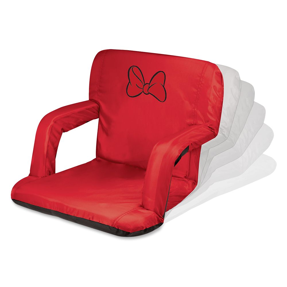 【取寄せ】 ディズニー Disney US公式商品 ミニーマウス ミニー リクライニングシート ポータブル 椅子 シート スタジアムシート 屋外 携帯 キャンプ アウトドア フェス 並行輸入品 Minnie Mouse Portable Reclining Stadium Seat グッズ ストア プレゼント ギフト クリス