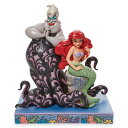 【取寄せ】 ディズニー Disney US公式商品 リトルマーメイド アリエル Ariel プリンセス アースラ 魔女 ヴィランズ ビランズ 置物 フィギュア ジムショア 人形 おもちゃ [並行輸入品] and Ursula ''Deep Trouble'' Figure by Jim Shore ? The Little Mermaid グッズ ストア