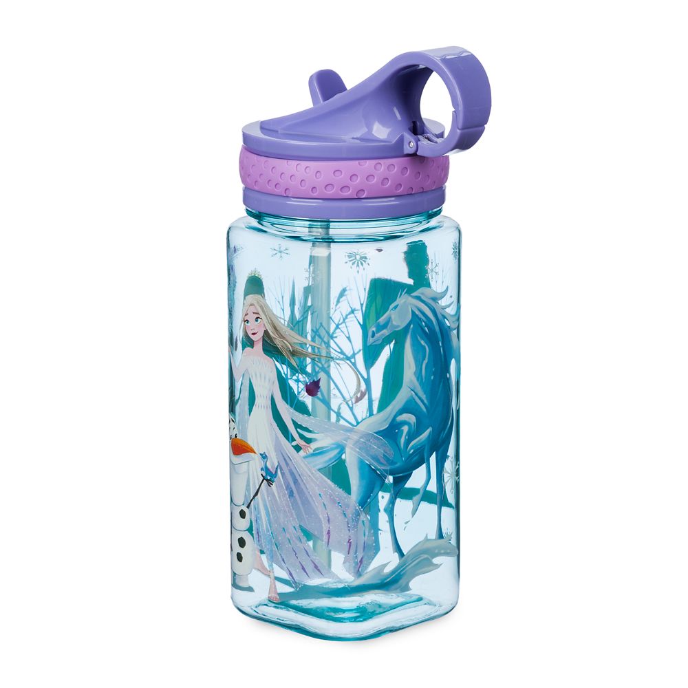 【取寄せ】 ディズニー Disney US公式商品 アナ雪2 アナと雪の女王 アナ雪 2 プリンセス 水筒 ウォーターボトル ストロー ボトル [並行輸入品] Frozen Water Bottle with Built-In Straw グッズ ストア プレゼント ギフト クリスマス 誕生日 人気