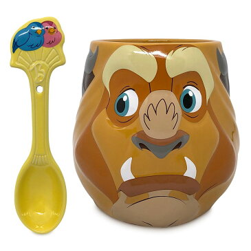 【取寄せ】 ディズニー Disney US公式商品 美女と野獣 ベル プリンセス 野獣 食器 スプーン マグカップ マグ コップ カップ セット [並行輸入品] Beast Mug and Spoon Set ? Beauty the グッズ ストア プレゼント ギフト クリスマス 誕生日 人気