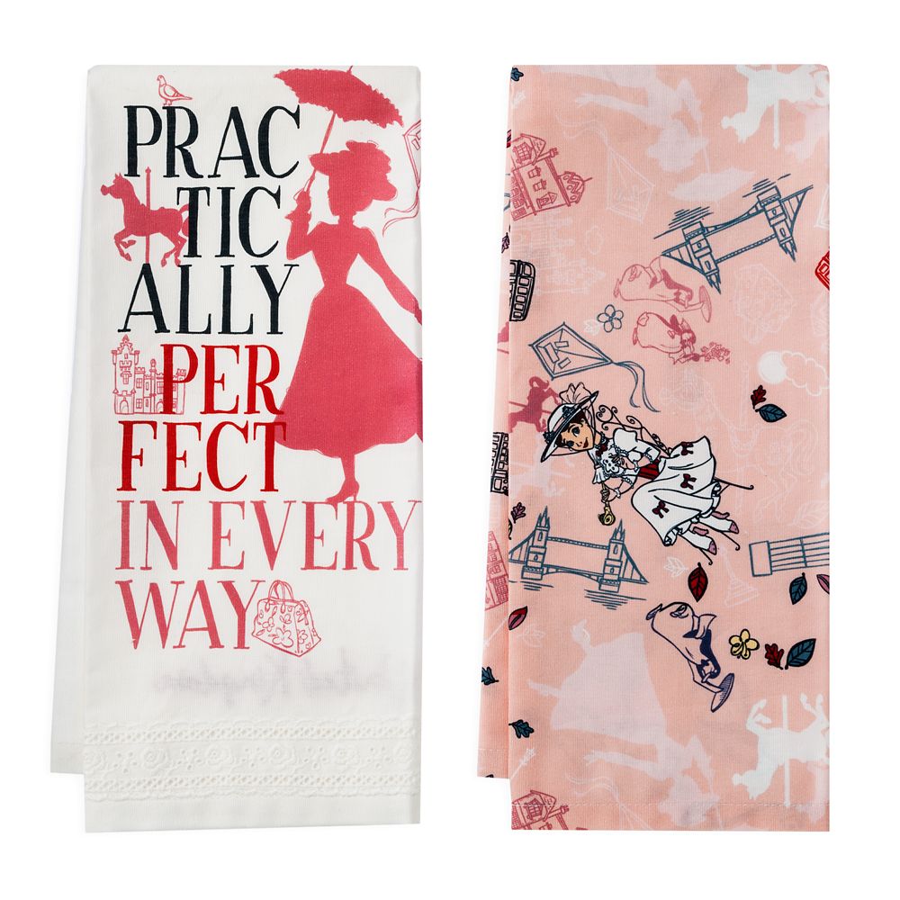 【取寄せ】 ディズニー Disney US公式商品 メリーポピンズ Mary Poppins タオル 布巾 セット [並行輸入品] Tea Towel Set グッズ ストア プレゼント ギフト クリスマス 誕生日 人気