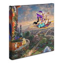 【1-2日以内に発送】 ディズニー Disney US公式商品 アラジン ジャスミン プリンセス トーマスキンケード Thomas Kinkade キャンバス 絵画 アート インテリア 絵 飾り アートワーク [並行輸入品] 'Aladdin'' Gallery Wrapped Canvas グッズ ストア プレゼント ギフト