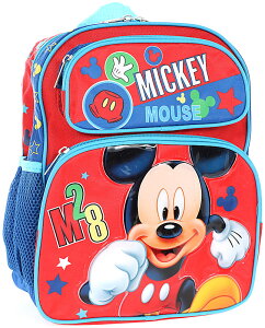 【あす楽】【M】 ディズニー Disney ミッキー ミッキーマウス リュックサック リュック 旅行 バッグ バックパック 鞄 かばん 男の子 子供 子供用 男子 男児 ボーイズ キッズ [並行輸入品] Backpack Mickey 12'' クリスマス 誕生日 プレゼント ギフト 人気