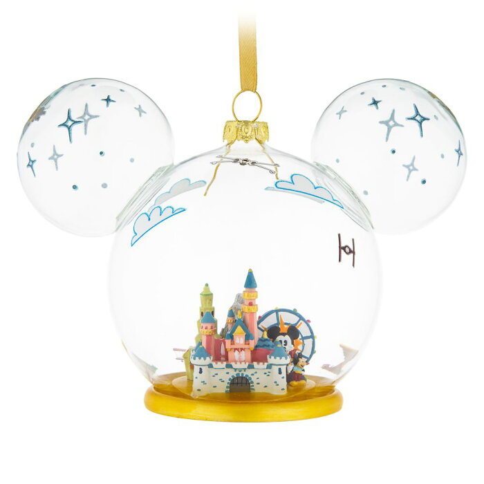 【1-2日以内に発送】 ディズニー Disney US公式商品 ミッキーマウス ミッキー ディズニーランド オーナメント クリスマスツリー 飾り デコレーション [並行輸入品] Mickey Mouse Icon Disneyland Glass Ornament グッズ ストア プレゼント ギフト クリスマス 誕生日 人