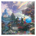 【取寄せ】 ディズニー Disney US公式商品 シンデレラ プリンセス トーマスキンケード ドリーム Thomas Kinkade キャンバス 絵画 アート インテリア 絵 飾り アートワーク [並行輸入品] 'Cinderella Wishes Upon a Dream'' Gallery Wrapped Canvas グッズ ス