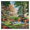 【取寄せ】 ディズニー Disney US公式商品 くまのプーさん ぷーさん プーさん トーマスキンケード Thomas Kinkade キャンバス 絵画 アート インテリア 絵 飾り アートワーク [並行輸入品] 'Winnie the Pooh I'' Gallery Wrapped Canvas グッズ ストア プレゼ