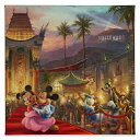 【取寄せ】 ディズニー Disney US公式商品 ミッキーマウス ミッキー ミニーマウス ミニー トーマスキンケード Thomas Kinkade キャンバス 絵画 アート インテリア 絵 飾り アートワーク [並行輸入品] 'Mickey and Minnie in Hollywood'' Gallery Wrapped Canvas by Stud