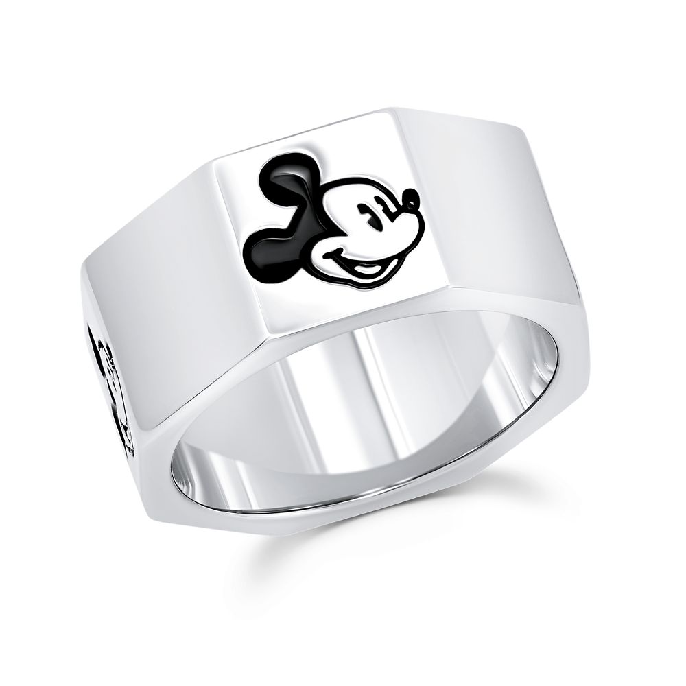 【取寄せ】 ディズニー Disney US公式商品 ミッキーマウス ミッキー 指輪 リング ジュエリー アクセサリー クリスル CRISLU メンズ 大人 男性 [並行輸入品] Mickey Mouse Octagonal Ring for Men by グッズ ストア プレゼント ギフト クリスマス 誕生日 人気