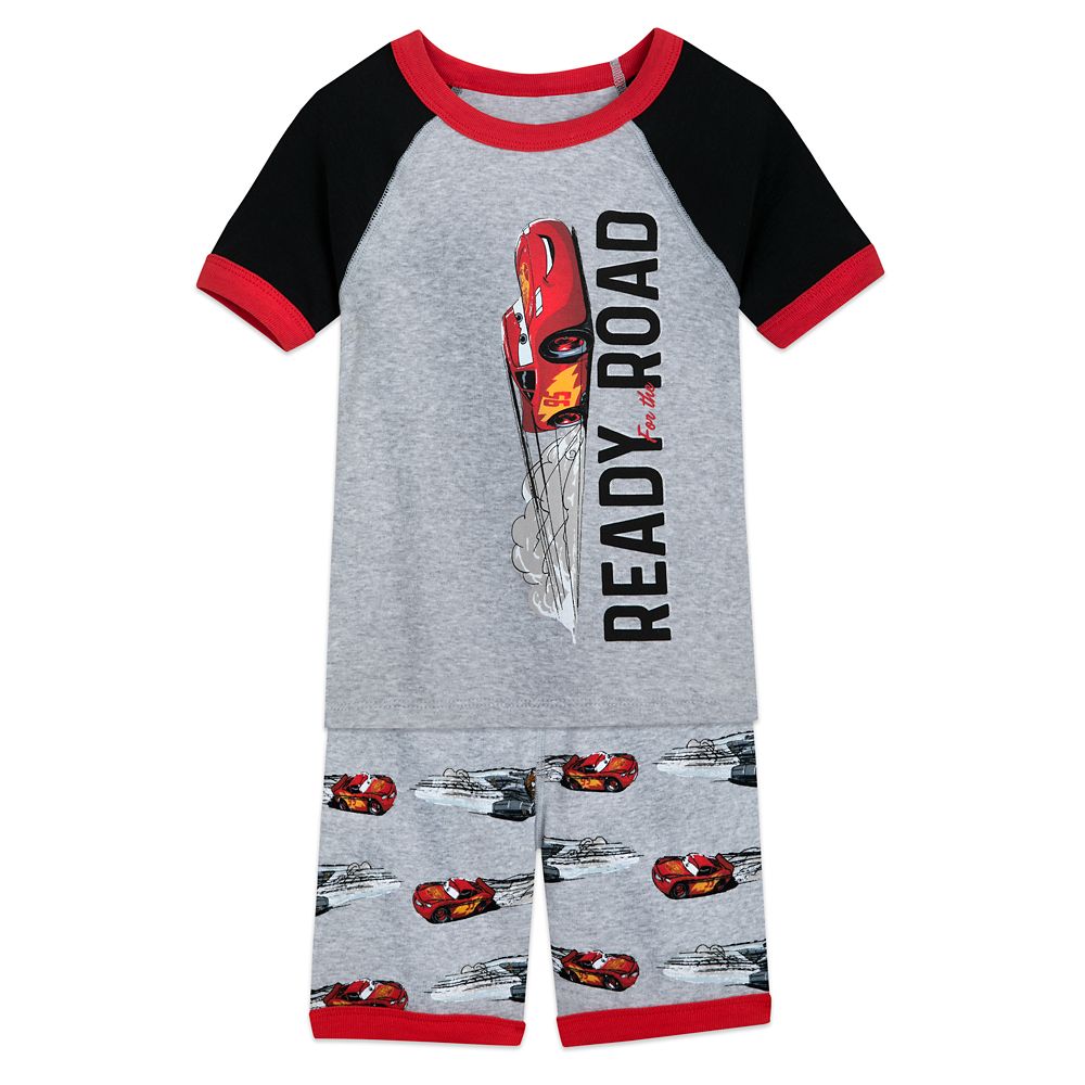 【取寄せ】 ディズニー Disney US公式商品 カーズ Cars ライトニング マックイーン マックイン 半袖、ハンズボンセット Tシャツ 短パン 服 セットアップ パジャマ 寝巻き 部屋着 セット 半そで 半ズボン 子供 キッズ 女の子 男の子 [並行輸入品] Lightning McQueen PJ PALS Sのサムネイル