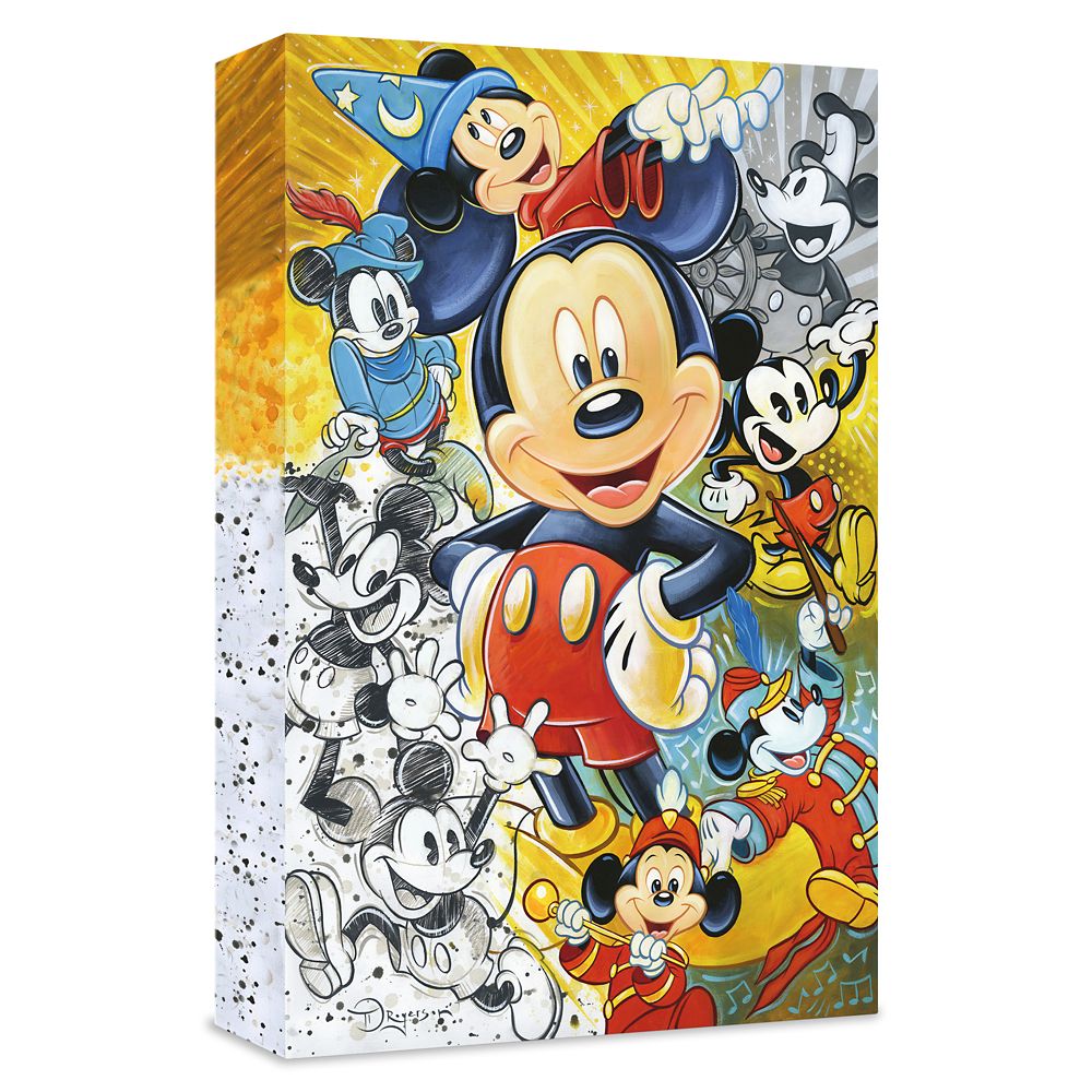 【取寄せ】 ディズニー Disney US公式商品 ミッキーマウス ミッキー 限定版 ティム・ロジャーソン 限定 キャンバス 絵画 アート インテリア 絵 飾り アートワーク [並行輸入品] '90 Years of Mickey Mouse'' Gicl?e on Canvas by Tim Rogerson ? Limited Edition グッズ