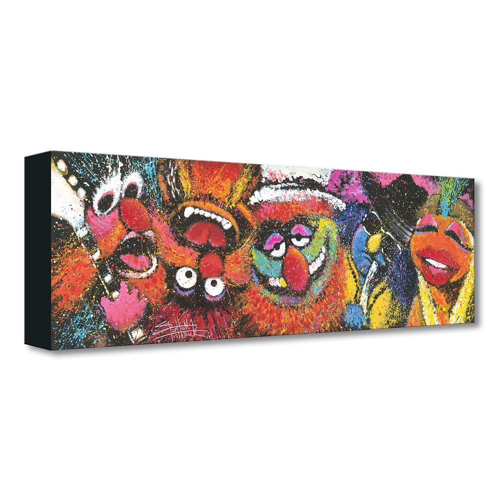  ディズニー Disney US公式商品 マペットショー Muppet キャンバス 絵画 アート インテリア 絵 飾り アートワーク  The Muppets ''Electric Mayhem'' Gicl?e on Canvas by Stephen Fishwick グッズ ストア プレゼント ギフト クリスマス 誕生日