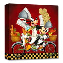 【取寄せ】 ディズニー Disney US公式商品 ミッキーマウス ミッキー ティム・ロジャーソン キャンバス 絵画 アート インテリア 絵 飾り アートワーク [並行輸入品] Mickey Mouse and Friends ''Wheeling with Flavor'' Gicl?e on Canvas by Tim Rogerson グッズ ストア