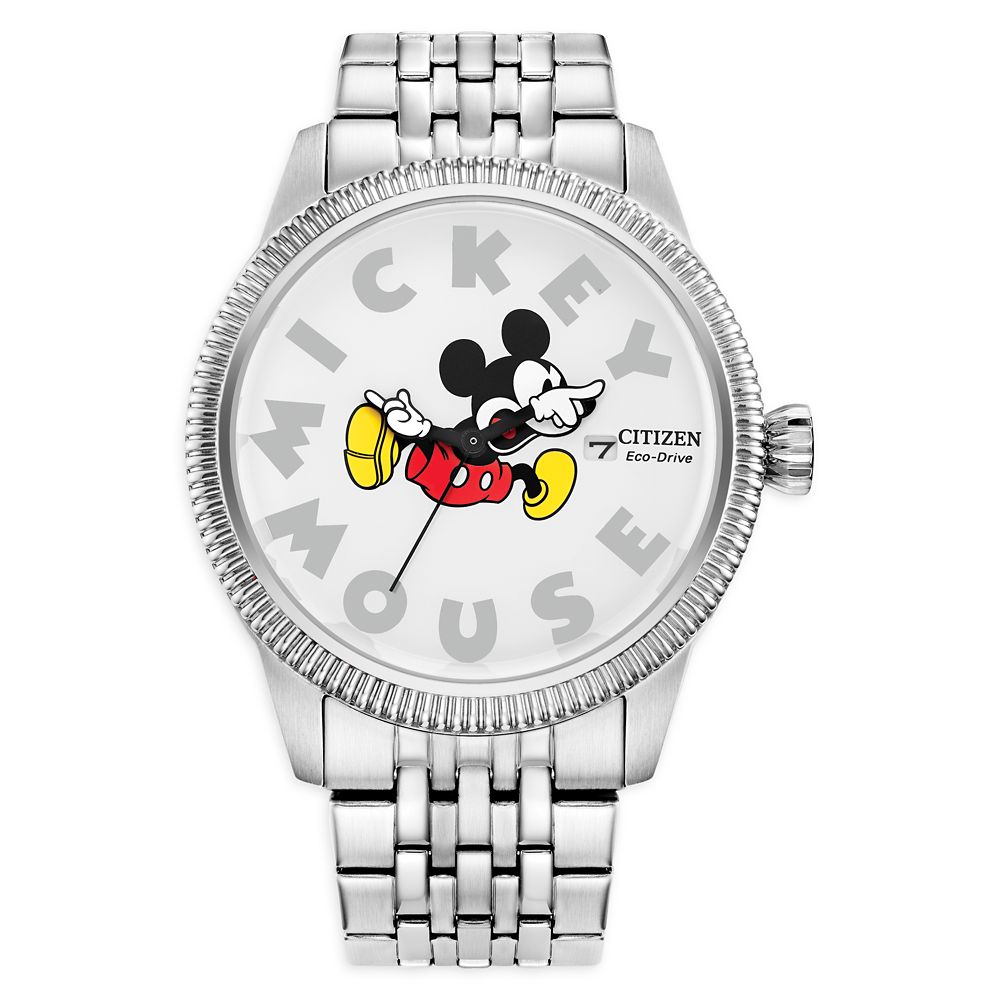 Rakuten - 【取寄せ】 ディズニー Disney US公式商品 ミッキーマウス ミッキー メンズ 大人 男性 腕時計 時計 ステンレス製 シチズン [並行輸入品] Mickey Mouse Stainless Steel Eco-Drive Watch for Men by Citizen グッズ ストア プレゼント ギフト クリスマス 誕生日 人気