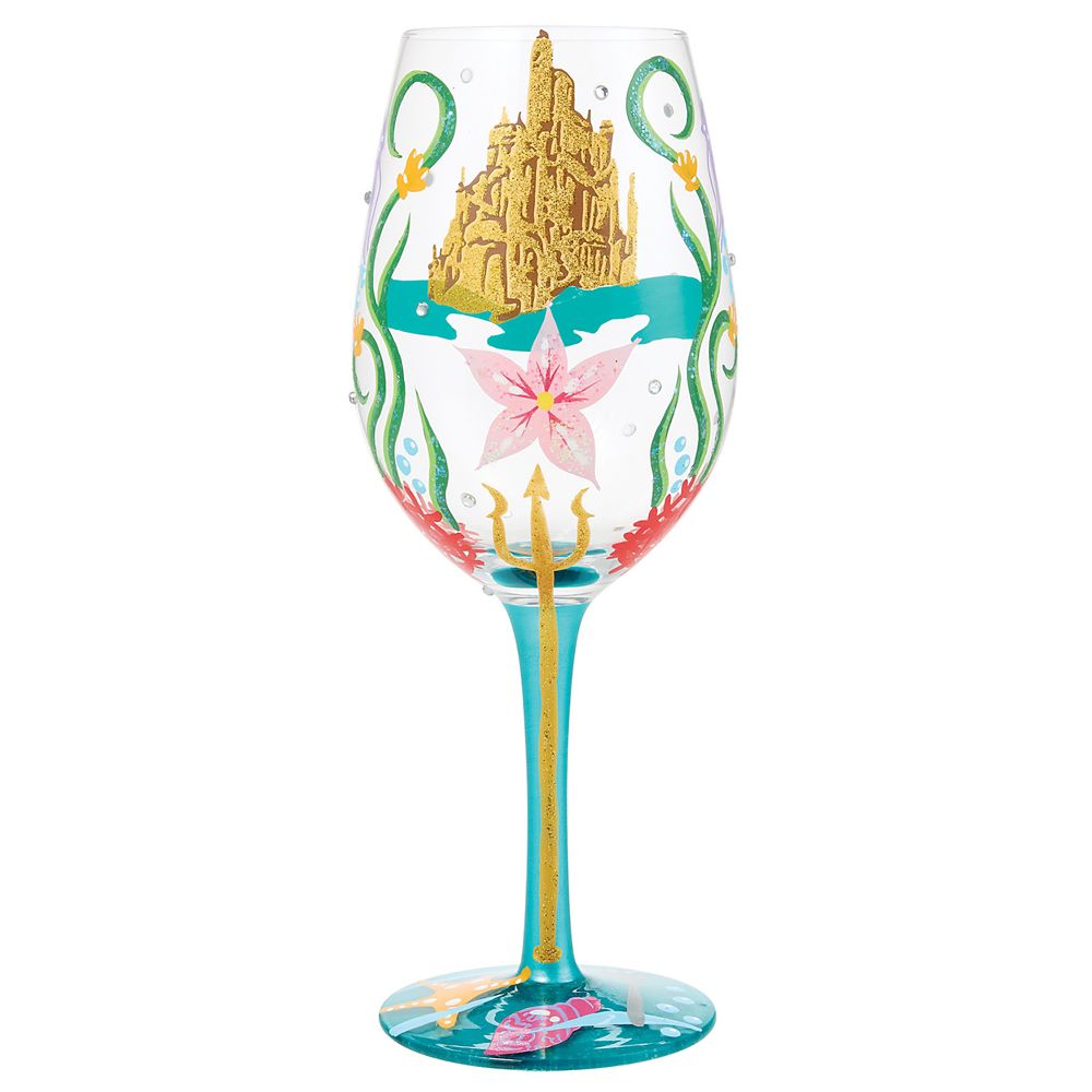 乐天商城 - 【取寄せ】 ディズニー Disney US公式商品 リトルマーメイド アリエル Ariel プリンセス グラス コップ カップ ガラス [並行輸入品] Ariel ''Ride Your Own Wave'' Stemmed Glass by Lolita ? The Little Mermaid グッズ ストア プレゼント ギフト クリスマス 誕生日 人気