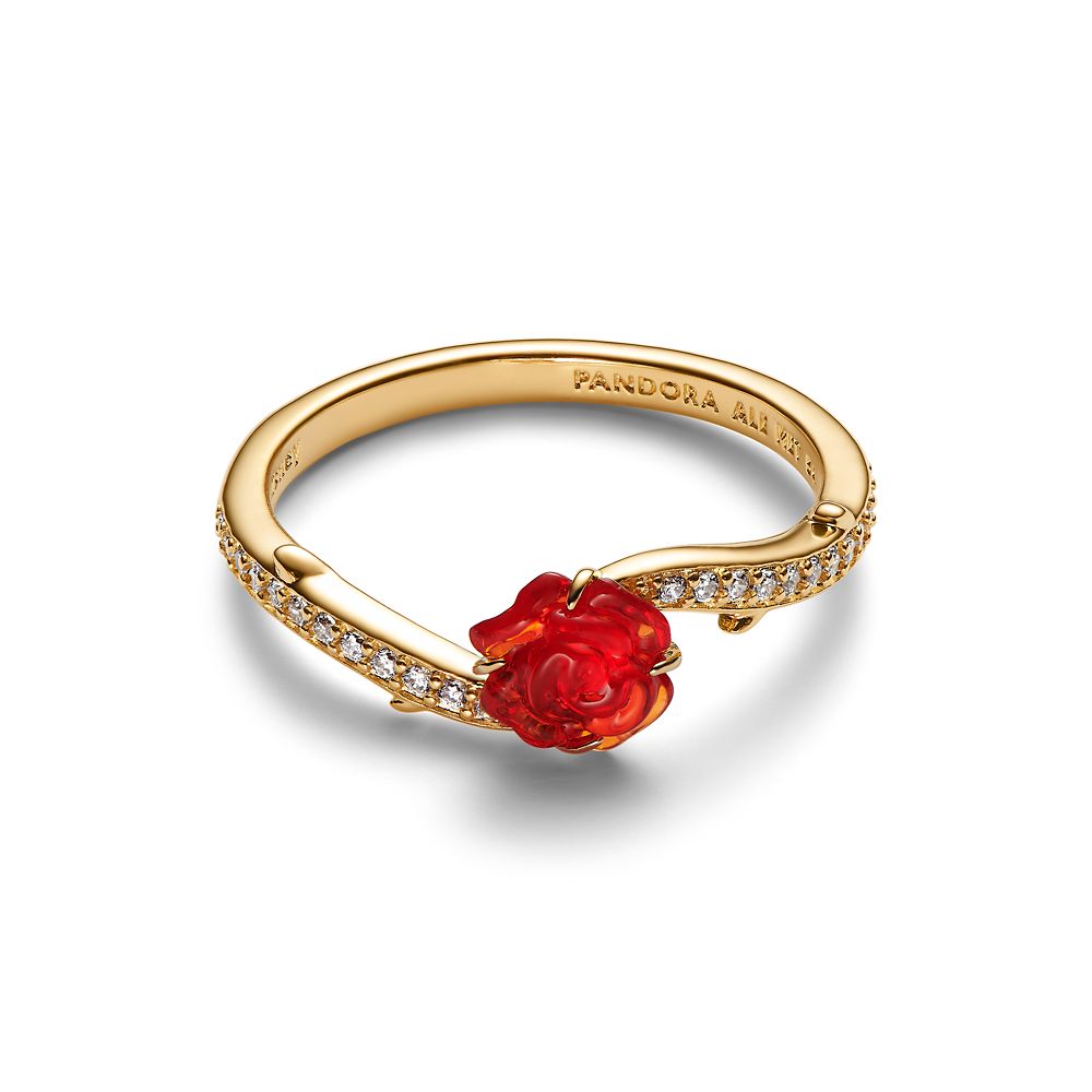 【取寄せ】 ディズニー Disney US公式商品 美女と野獣 ベル プリンセス パンドラ PANDORA 野獣 指輪 リング ジュエリー アクセサリー チャーム [並行輸入品] Enchanted Rose Ring by Pandora Beauty and the Beast