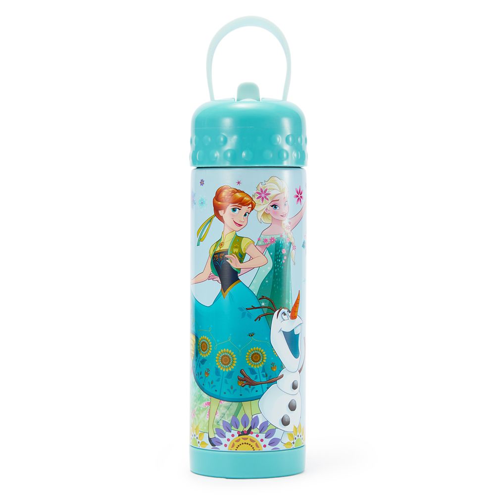 乐天商城 - 【取寄せ】 ディズニー Disney US公式商品 アナと雪の女王 アナ雪 プリンセス 水筒 ウォーターボトル ストロー ボトル ステンレス製 450ml [並行輸入品] Frozen 16 oz. Stainless Steel Water Bottle with Built-In Straw プレゼント ギフト クリスマス 誕生日 人気