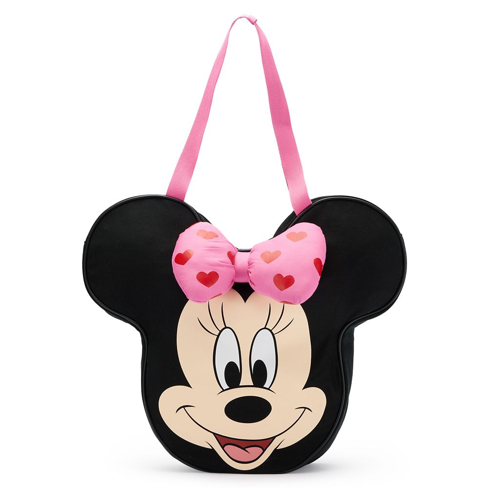 Rakuten - 【取寄せ】 ディズニー Disney US公式商品 ミニーマウス ミニー トートバッグ バック 鞄 かばん 手提げ キャンバス [並行輸入品] Minnie Mouse Big Face Hearts Canvas Tote グッズ ストア プレゼント ギフト クリスマス 誕生日 人気