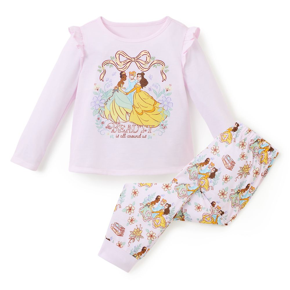 Rakuten - 【取寄せ】 ディズニー Disney US公式商品 プリンセス 女の子 ガールズ 子供 パジャマ 寝巻き 部屋着 服 セット [並行輸入品] Disney Princess Pajama Set for Girls グッズ ストア プレゼント ギフト クリスマス 誕生日 人気