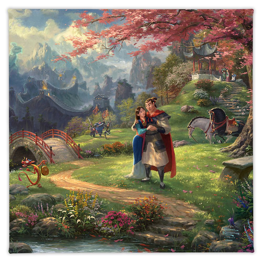 【取寄せ】 ディズニー Disney US公式商品 ムーラン プリンセス 中国 中華 チャイナ トーマスキンケード Thomas Kinkade キャンバス キャンバスアート 絵画 絵 アート インテリア 壁 装飾 デザ…