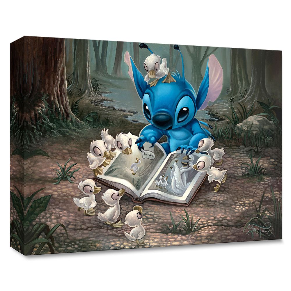 【取寄せ】 ディズニー Disney US公式商品 スティッチ リロとスティッチ リロ 絵画 絵 アート ジクリー ジークレー ジクリー版画 インテリア 装飾 限定版 限定 キャンバス [並行輸入品] Lilo & Stitch 