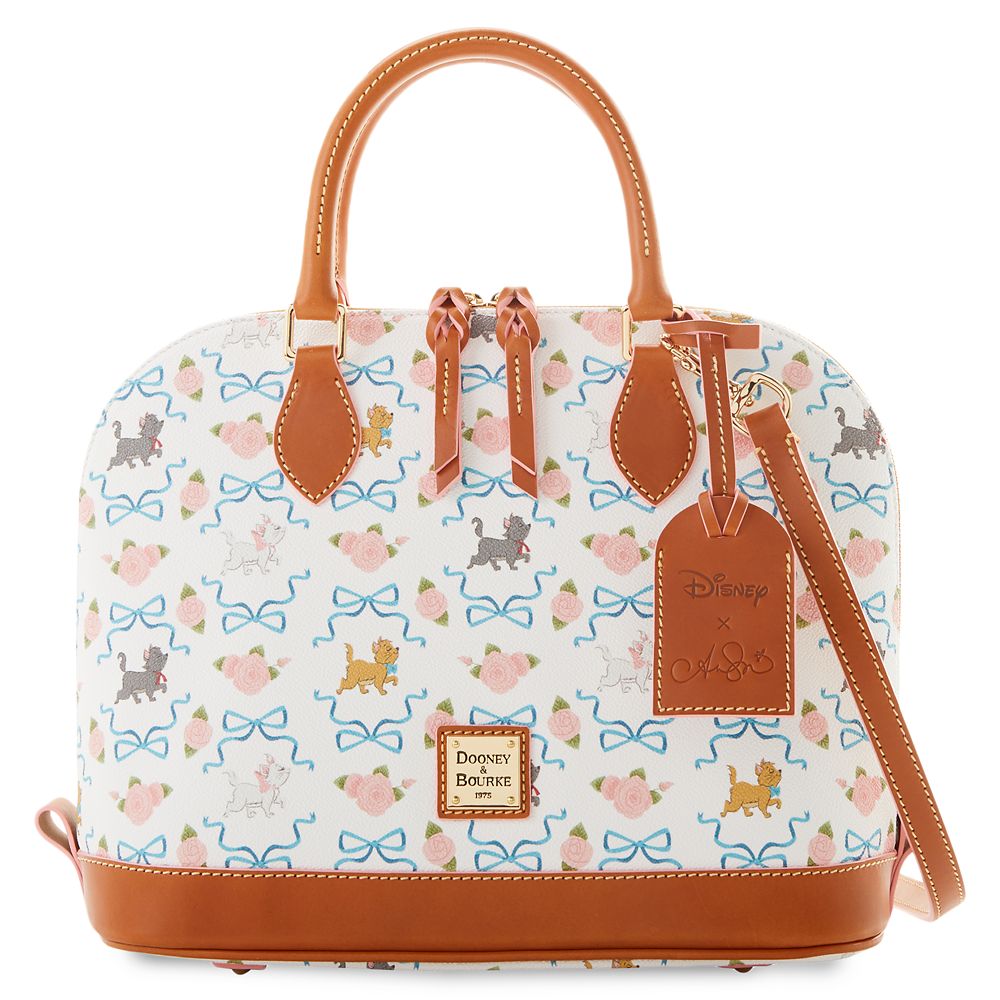 【取寄せ】 ディズニー Disney US公式商品 ドゥニーバーク Dooney & Bourke マリー おしゃれキャット 手提げバッグ かばん バック バッグ 鞄 [並行輸入品] The Aristocats Satchel Bag by Ann Shen グッズ ストア プレゼント ギフト クリスマス 誕生日 人気のサムネイル