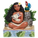 【取寄せ】 ディズニー Disney US公式商品 モアナと伝説の海 モアナ ワイアリキ プア こぶた 置物 フィギュア ジムショア 人形 おもちゃ [並行輸入品] Moana， Pua， and Hei ''Welcome to Motunui'' Figure by Jim Shore グッズ ストア プレゼント ギフト クリスマス 誕生日