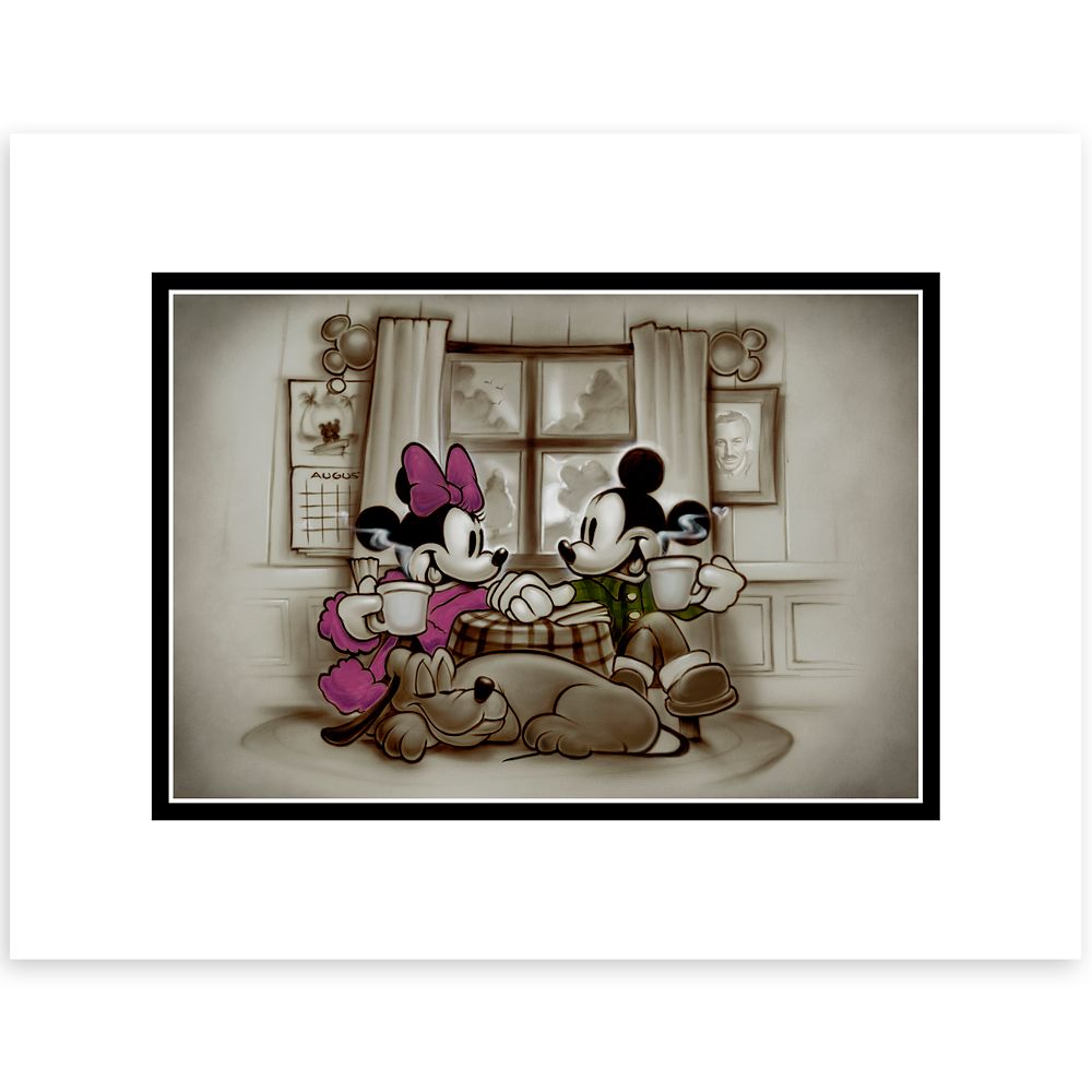 楽天ビーマジカル楽天市場店【取寄せ】 ディズニー Disney US公式商品 ミッキーマウス ミッキー ミニーマウス ミニー 絵 アート デラックスプリント 絵画 プリント インテリア 装飾 [並行輸入品] Mickey and Minnie Mouse ''Home is Where Life Makes Up Its Mind'' Deluxe Print by Noah グッズ ストア