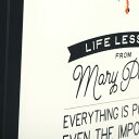 【取寄せ】 ディズニー Disney US公式商品 メリーポピンズ Mary Poppins フレーム付き 額付き [並行輸入品] ''Life Lessons'' Framed Wood Wall D?cor グッズ ストア プレゼント ギフト クリスマス 誕生日 人気 3
