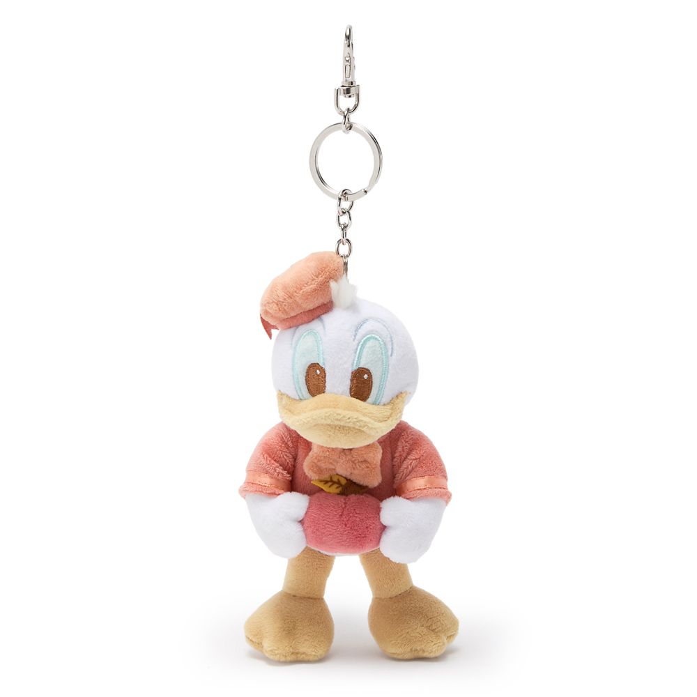 【取寄せ】 ディズニー Disney US公式商品 ドナルドダック ドナルド Donald キーチェーン アクセサリー キーホルダー チャーム 飾り ジュエリー ぬいぐるみ 人形 おもちゃ [並行輸入品] Donald Duck ''Fall Vibes'' Plush Keychain Bag Charm 4 1/2'' Exclusive グッズ