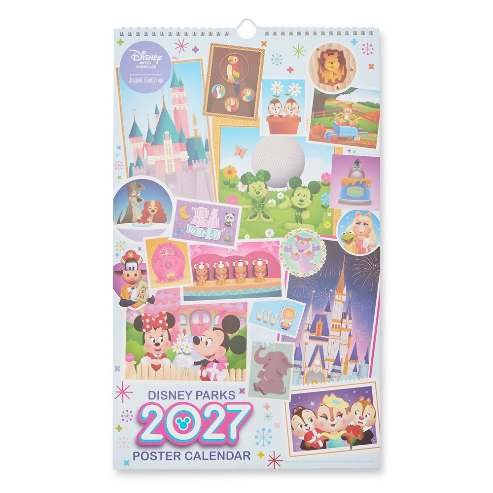 【取寄せ】 ディズニー Disney US公式商品 ディズニーパークス ディズニーパーク ポスター アート インテリア 装飾 飾り カレンダー ジェロッドマルヤマ [並行輸入品] Disney Parks 2027 Poster Calendar by Jerrod Maruyama Disney Artist Showcase グッズ ストア