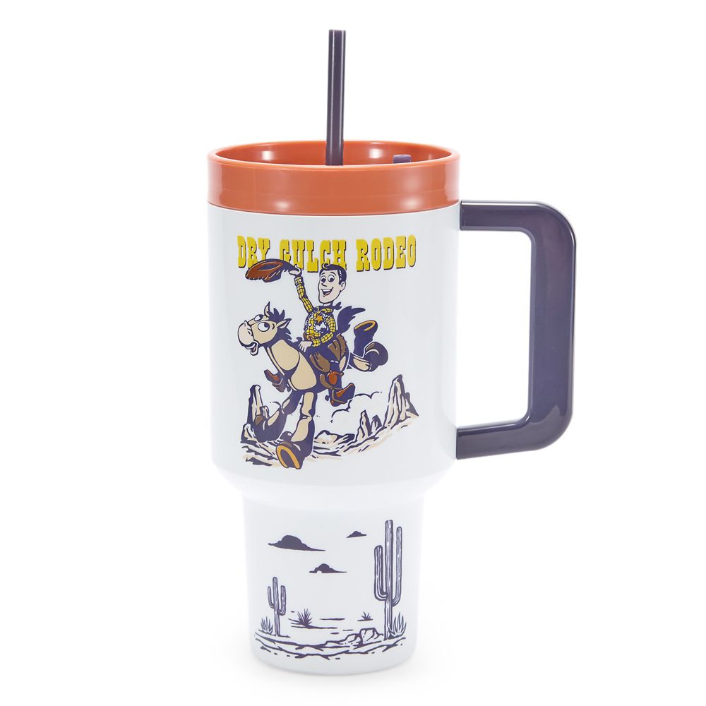 乐天商城 - 【取寄せ】 ディズニー Disney US公式商品 トイストーリー ウッディ カウボーイ ストロー カップ コップ 食器 ストロー付き [並行輸入品] Woody 33 oz. Travel Cup with Straw ? Toy Story グッズ ストア プレゼント ギフト クリスマス 誕生日 人気