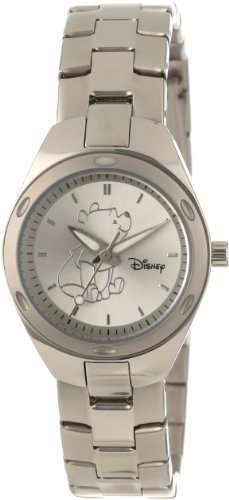 樂天商城 - ディズニー Disney くまのプーさん 腕時計 ブレスレット ステンレス製 大人 女性用 レディース [並行輸入品] Winnie The Pooh Women's Stainless Steel Watch， Silver Bracelet クリスマス 誕生日 プレゼント ギフト