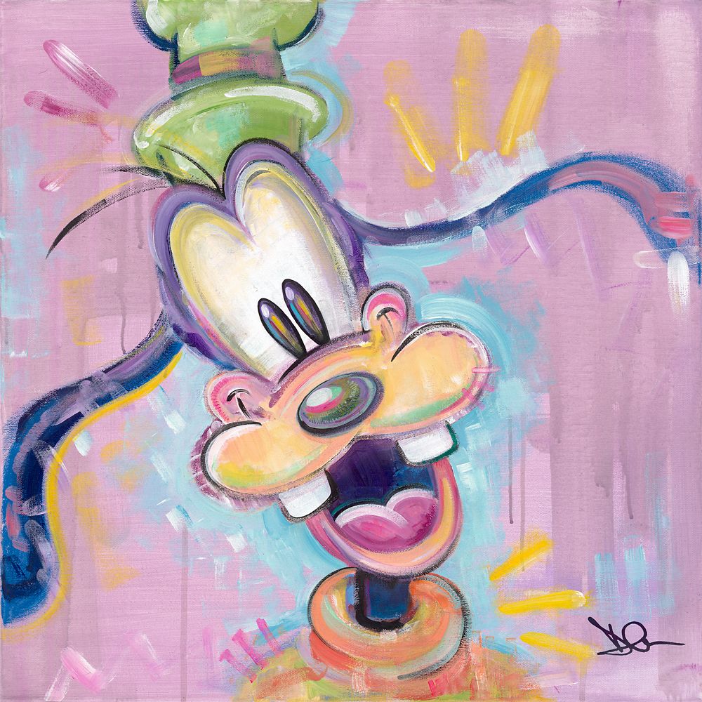Rakuten - 【取寄せ】 ディズニー Disney US公式商品 グーフィー Goofy 限定版 限定 キャンバス [並行輸入品] Goofy ''Naturally Goofy'' Canvas Artwork by Dom Corona ? Limited Edition グッズ ストア プレゼント ギフト クリスマス 誕生日 人気