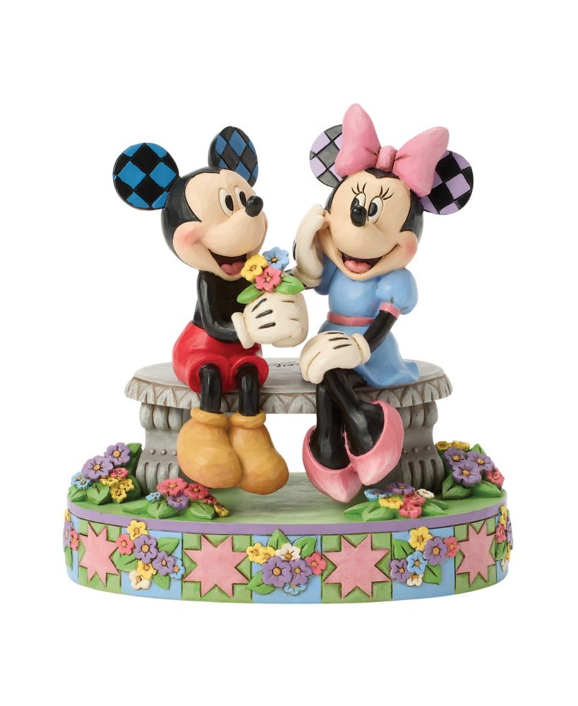乐天商城 - 【取寄せ】 ディズニー Disney US公式商品 ミッキーマウス ミッキー ミニーマウス ミニー 置物 フィギュア ジムショア 人形 おもちゃ [並行輸入品] Mickey and Minnie Mouse ''A Blooming Romance'' Figure by Jim Shore プレゼント ギフト クリスマス 誕生日 人気