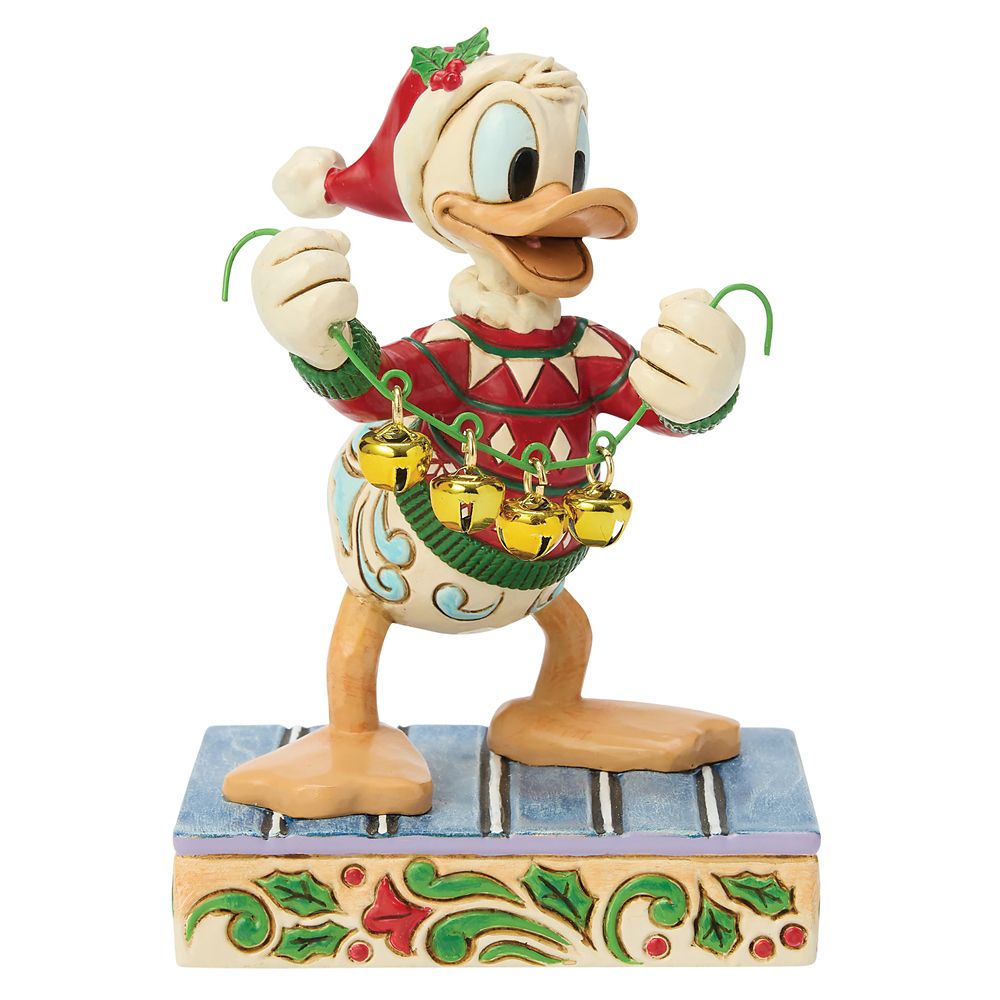 乐天商城 - 【取寄せ】 ディズニー Disney US公式商品 ドナルドダック ドナルド Donald 置物 フィギュア ジムショア 人形 おもちゃ [並行輸入品] Donald Duck ''Holiday Jingle'' Figure by Jim Shore グッズ ストア プレゼント ギフト クリスマス 誕生日 人気