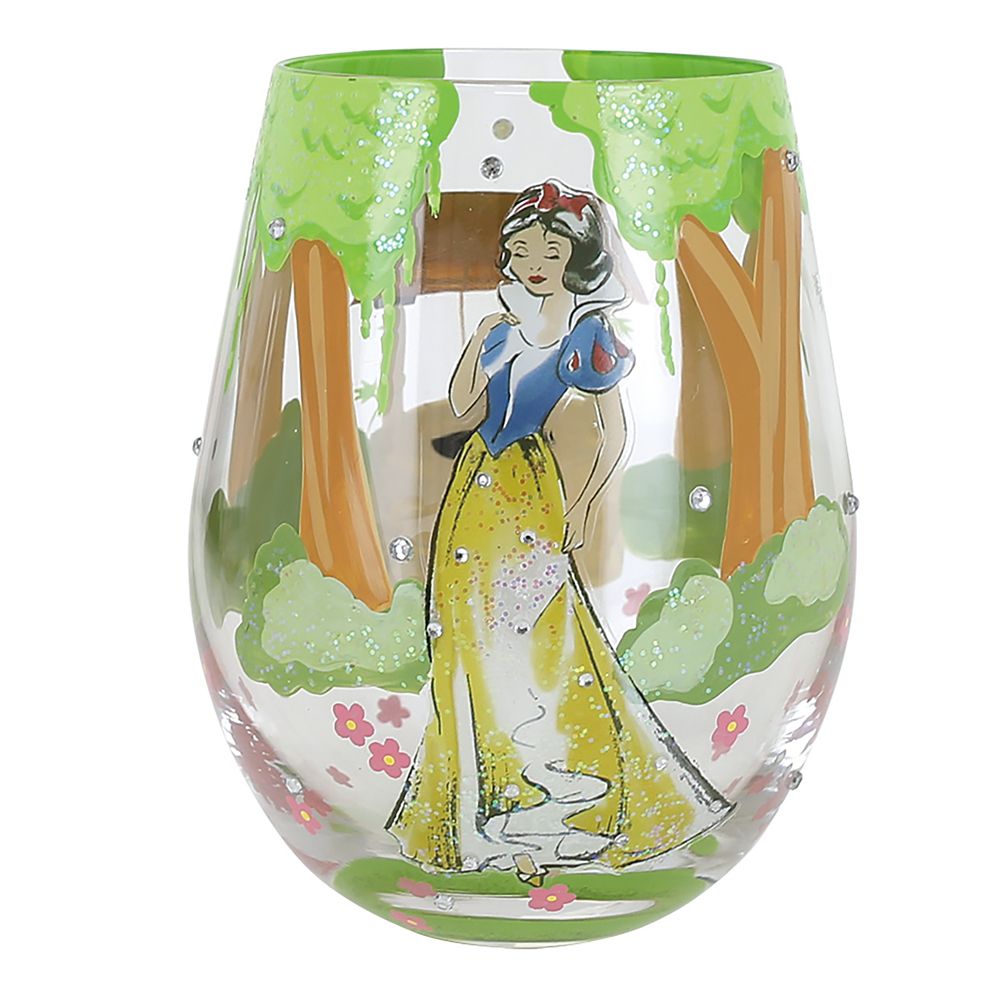 【取寄せ】 ディズニー Disney US公式商品 白雪姫 7人の小人たち プリンセス 末永くお幸せに。 結婚 結婚式 ウェディング ブライダル グラス ガラス ハッピーエバーアフター 末永く幸せに ステムレスグラス ワイングラス [並行輸入品] Snow White ''Happily Ever After'' S