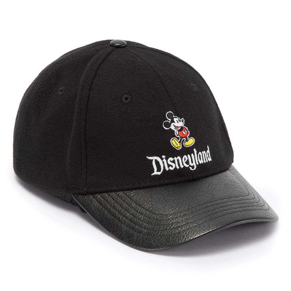  ディズニー Disney US公式商品 ミッキーマウス ミッキー ディズニーランド 大人用 大人 キャップ 帽子 ハット ベースボールキャップ 野球帽 ベースボール 野球 ボール 合皮  Mickey Mouse Faux Leather Baseball Cap for Adults ? Disneyland