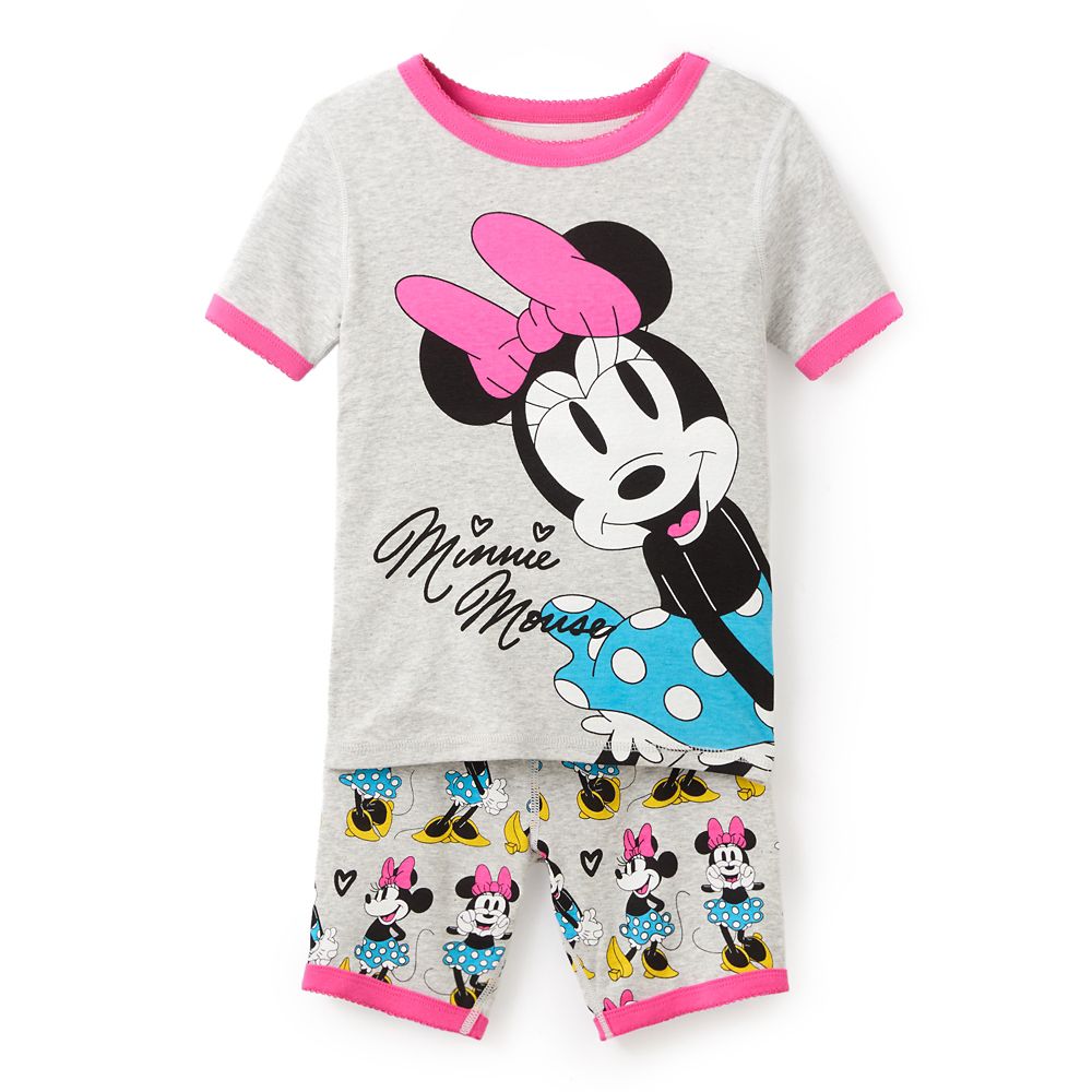 乐天商城 - 【取寄せ】 ディズニー Disney US公式商品 ミニーマウス ミニー 子供 キッズ 女の子 男の子 パジャマ 寝巻き 部屋着 服 半そで 半ズボン [並行輸入品] Minnie Mouse Short PJ PALS for Kids グッズ ストア プレゼント ギフト クリスマス 誕生日 人気