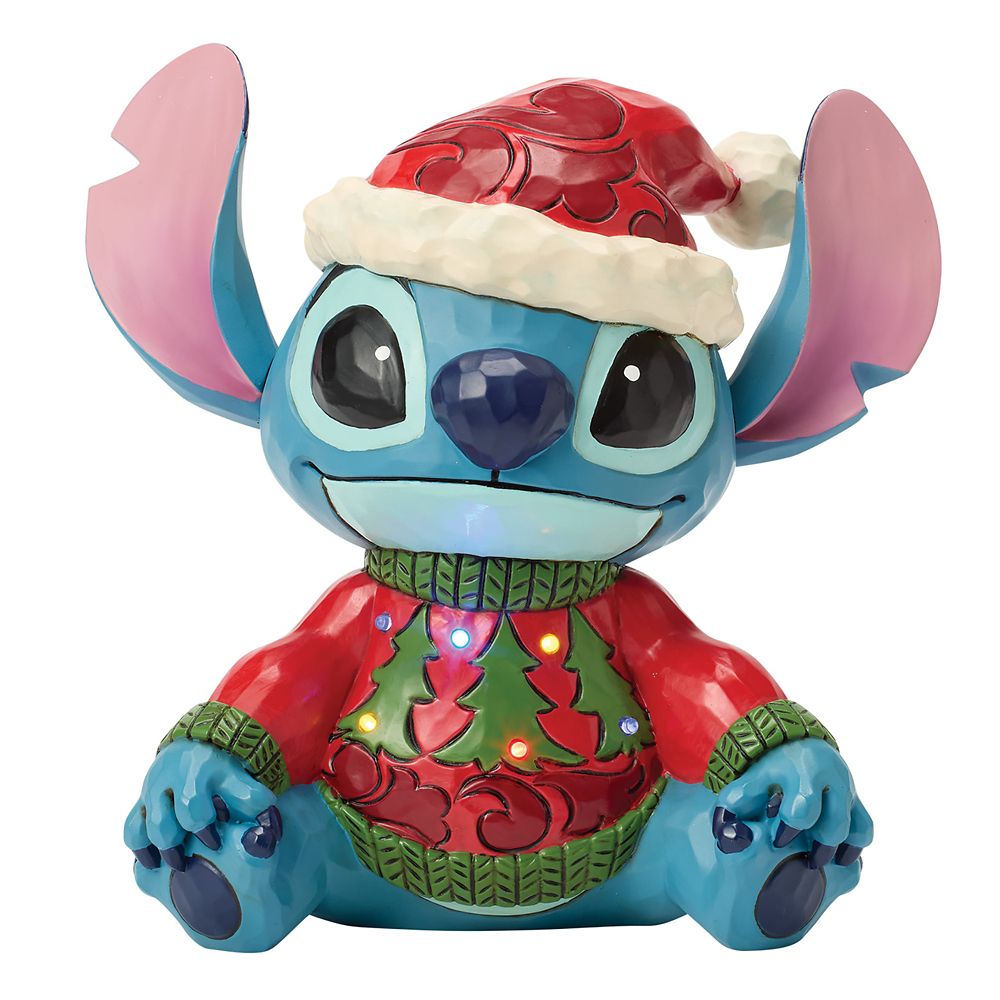乐天商城 - 【取寄せ】 ディズニー Disney US公式商品 スティッチ リロとスティッチ リロ 置物 フィギュア ジムショア 人形 光る ライトアップ おもちゃ [並行輸入品] Stitch ''Feeling Jolly and a Little Naughty'' Light-Up Figure by Jim Shore ? Lilo & Stitch グッズ ストア